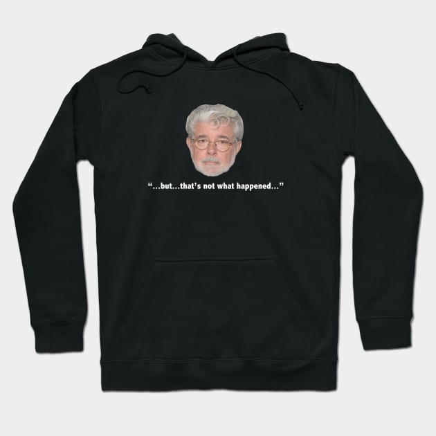 Sad George Lucas Hoodie by Mad About Movies